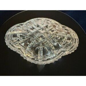 Vintage Gorham King Edward Full Lead Crystal West Germany Trinket Box